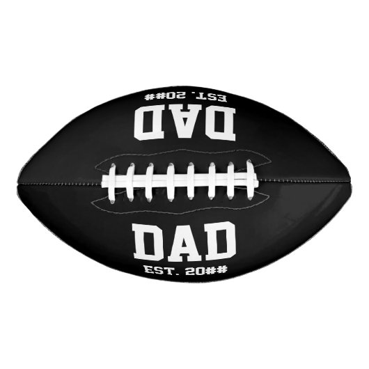 パパセット定年の白黒 アメリカンフットボール (正面)