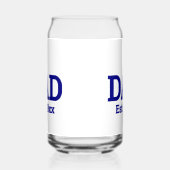 パパセット19xxネイビーブルー文字テンプレート ガラス缶 (左)