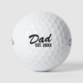 パパセット2025年パーソナライズされた新父への贈り物 ゴルフボール (正面)