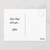 パパソンボンディングファーザーズデイ引用文フォトキャンプ ポストカード (裏面)