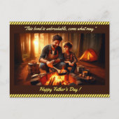 パパソンボンディングファーザーズデイ引用文フォトキャンプ ポストカード (正面)