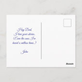 パパソンボンディングフォトファーザーの日引用文Beachvibe ポストカード (裏面)