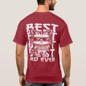 パパタイポグラフィホワイト文字猫 Tシャツ (裏面)