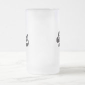 パパタイポグラフィレトロスタイル父の日 フロストグラスビールジョッキ (中央)