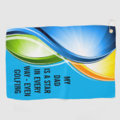 パパタオル最高のでゴルフ ゴルフタオル (横)