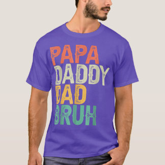パパダおもしろいディパパブルーファザーズデイパパ&パパ Tシャツ