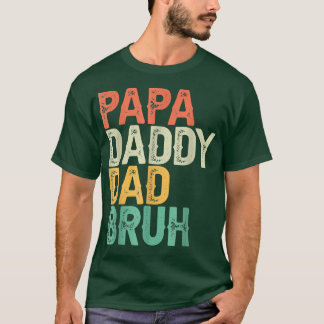 パパダおもしろいディパパブルーファザーズデイパパ&パパ Tシャツ