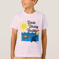 パパダイビングバディデザイン – キッズベーシックTシャツ