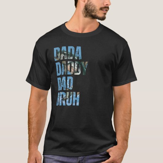 パパダダお父さんお兄さんと釣り Tシャツ (正面)