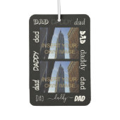 パパダディカスタムー2枚 カーエアーフレッシュナー (正面)