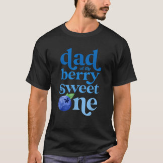 パパダディーファースト誕生日ベリースイートワンブルーベリー Tシャツ