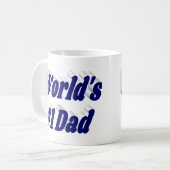 パパダークブルー半文字コーヒーマグ コーヒーマグカップ (正面左)