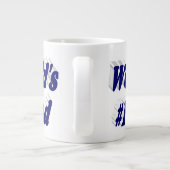 パパダークブルー半文字 ジャンボコーヒーマグカップ (裏面)