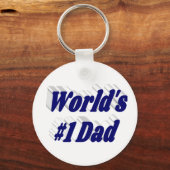 パパダークブルー文字 キーホルダー (正面)