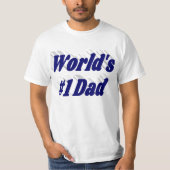 パパダークブルー文字 Tシャツ (正面)