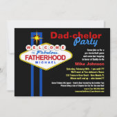 パパチェローパーティーダディおむつケッグ招待状 招待状 (正面)