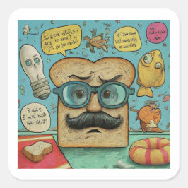 「パパチャークチャンピオン」ステッカー笑わされるコレクション スクエアシール