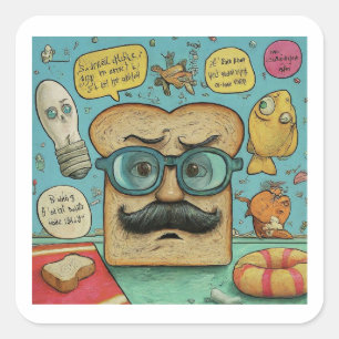 「パパチャークチャンピオン」ステッカー笑わされるコレクション スクエアシール