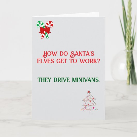 パパデザインのクリスマスカード カード (正面)