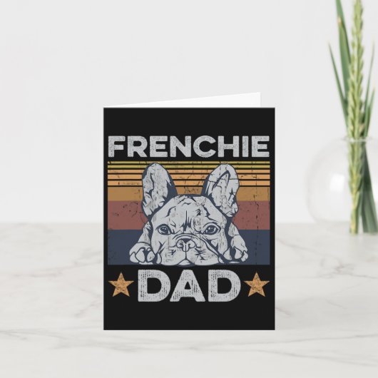 パパデザインfor your Frenchieパパ カード (正面)