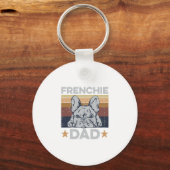 パパデザインfor your Frenchieパパ キーホルダー (正面)