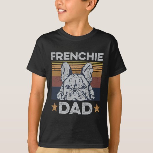 パパデザインfor your Frenchieパパ Tシャツ (正面)