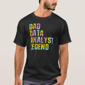 パパデータアナリストScientist Legend Data Analytics S Tシャツ (正面)