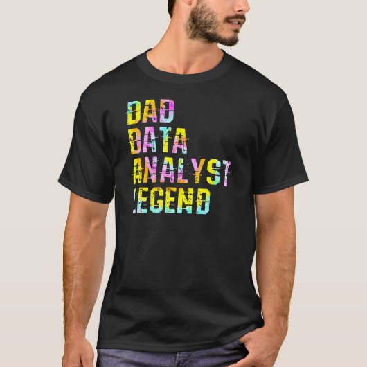 パパデータアナリストScientist Legend Data Analytics S Tシャツ (正面)