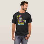 パパデータアナリストScientist Legend Data Analytics S Tシャツ (正面フル)