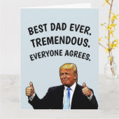 パパトランプ誕生日カード カード (黄色い花)