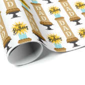 パパトールチョコレートお誕生日ケーキ ラッピングペーパー (ロールコーナー)