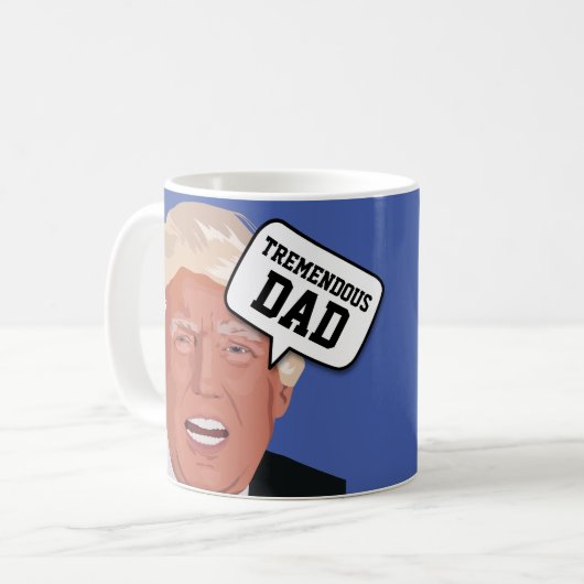 パパドおもしろいナルドトランプコーヒーマグ コーヒーマグカップ (正面左)