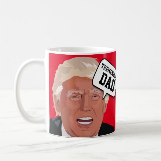 パパドおもしろいナルドトランプコーヒーマグ コーヒーマグカップ (左)