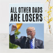 パパドおもしろいナルドトランプ誕生日オーバーサイズカード カード (黄色い花)