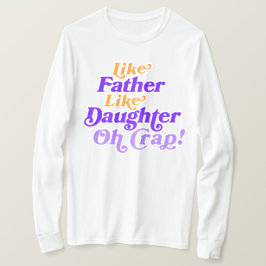 パパドーターデュオおもしろいギフトfor父ダディ tシャツ