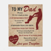 パパドーターファーザーデイブルゴーニュ フリースブランケット (正面)