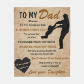 パパドーターファーザーデイ フリースブランケット (正面)