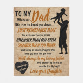 パパドーターファーダーデイレトロ フリースブランケット (正面)