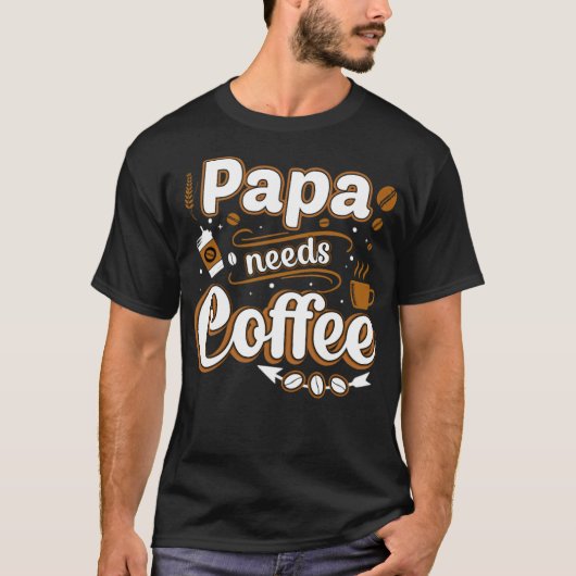 パパニーズコーヒーアイディアベア Tシャツ (正面)