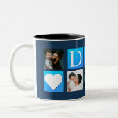 パパネイビー5カスタム写真 ツートーンマグカップ (左)