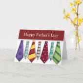 パパネクタイ2父の日の挨拶空白のカード カード (黄色い花)