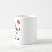 パパノエルサンタハットクリスマスタイポグラフィ コーヒーマグカップ (中央)