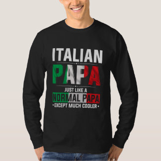 パパハイタリアンッピーファーズデイプライドイタリアン旗 Tシャツ