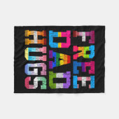 パパハグプライド月Lgbt Faters Day フリースブランケット (正面(横))