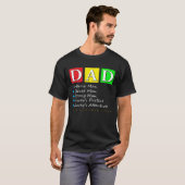 パパハッピーパパおもしろいデー Tシャツ (正面フル)
