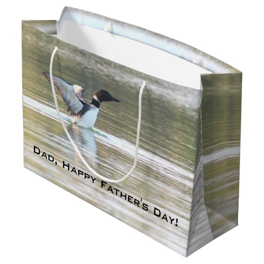 パパハッピーファーズデー ラージペーパーバッグ (裏面アングル)