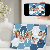 パパハニカムフォトコラージュ5フォト誕生日カード カード