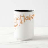 パパハロウィンジャック・オ・ランタンのポーズ マグカップ (中央)