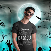 パパハロウィーンTシャツDadcula秋シャツ男性へ