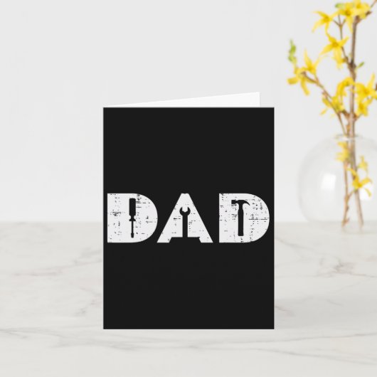 パパハンディおもしろいツールファーザーズデイ整備士パパP カード (黄色い花)